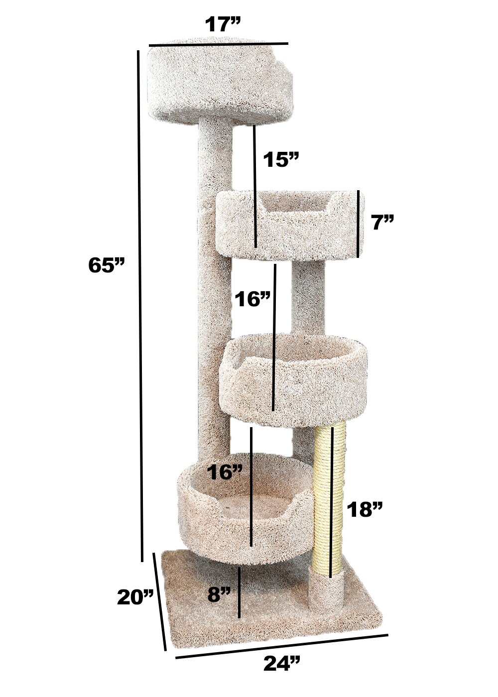 预发布站点、【Pet】64" New Stairway Cat Condo、-12345