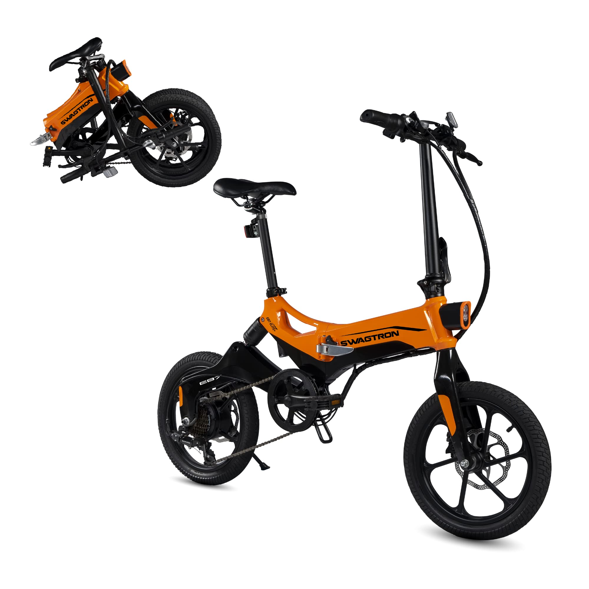 预发布站点、【Sports&Outdoors】Swagcycle EB-7 Elite Plus Folding Electric Bike with Removable Battery、-12345