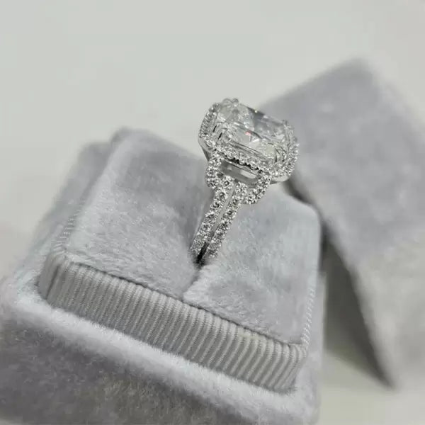 预发布站点、5.4ct Split Shank Cushion Cut Engagement Ring、testother-12345