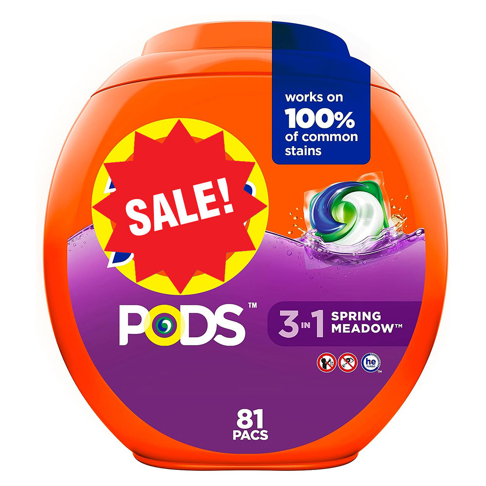 Tide PODS Laundry Detergent Soap Pods, Spring Meadow, 81 count111mysite