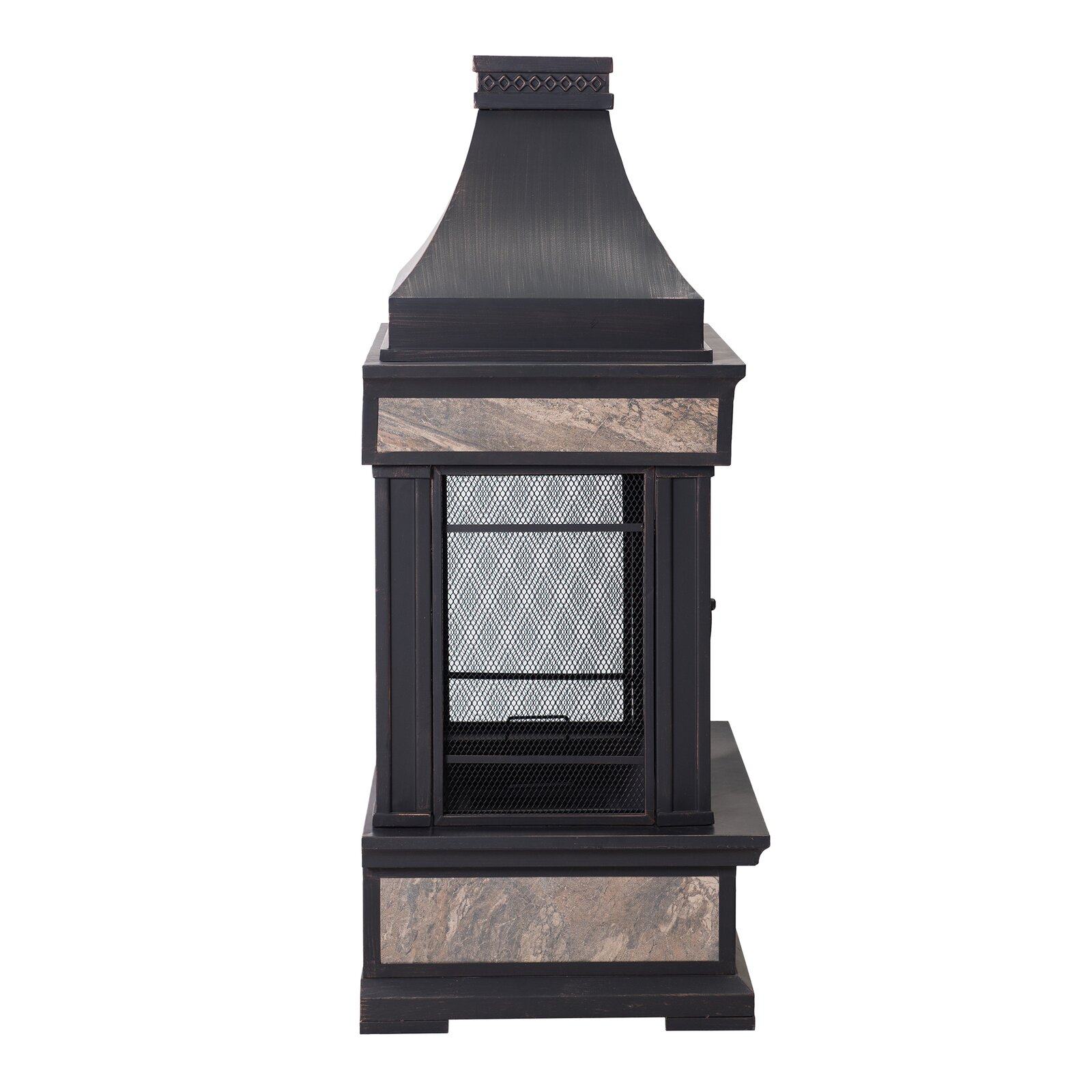 预发布站点、【Sports&Outdoors】Sofie 56.7'' H Wood Burning Outdoor Fireplace、-12345