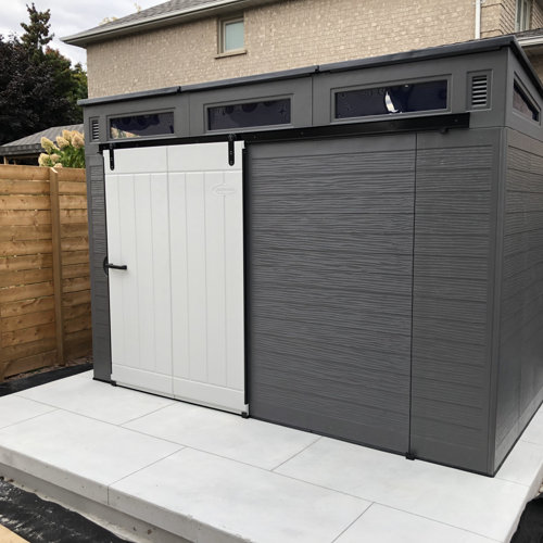 预发布站点、【Storage Shed】Modernist 10X7 ft Barn Door Storage Shed、-12345