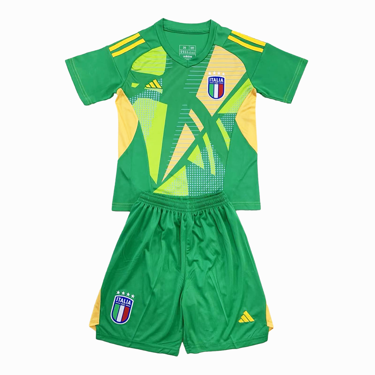 Italy 2024 Goalkeeper Kids Kit - Dark Green111