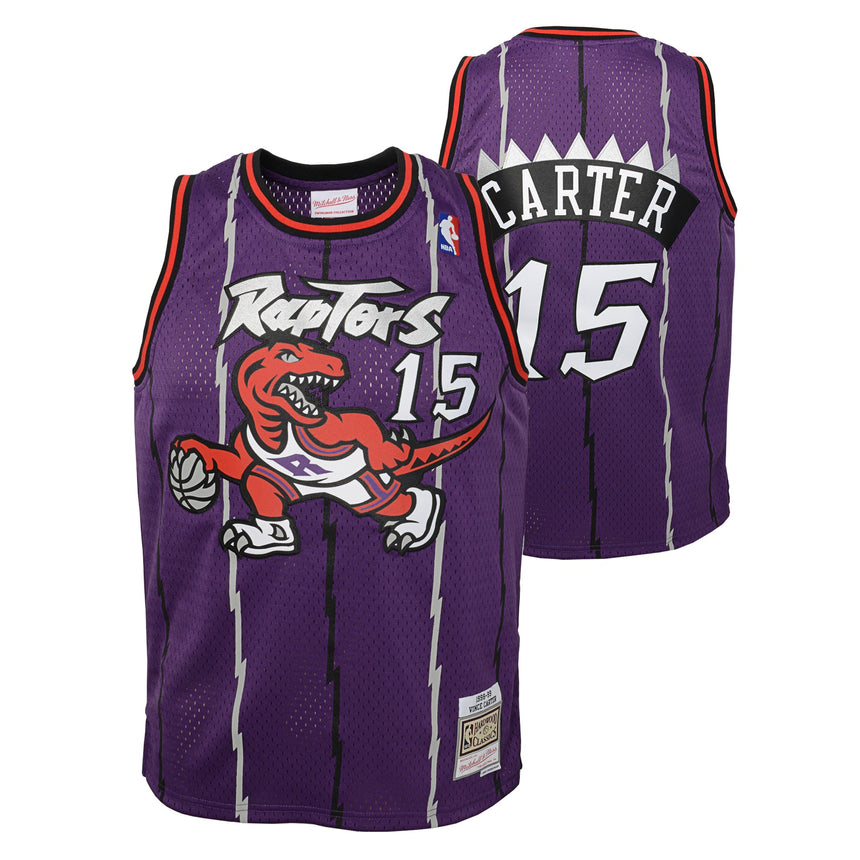 预发布站点、Youth Toronto Raptors Vince Carter Mitchell & Ness Purple Hardwood Classics Jersey、FF-CUSTOM-12345