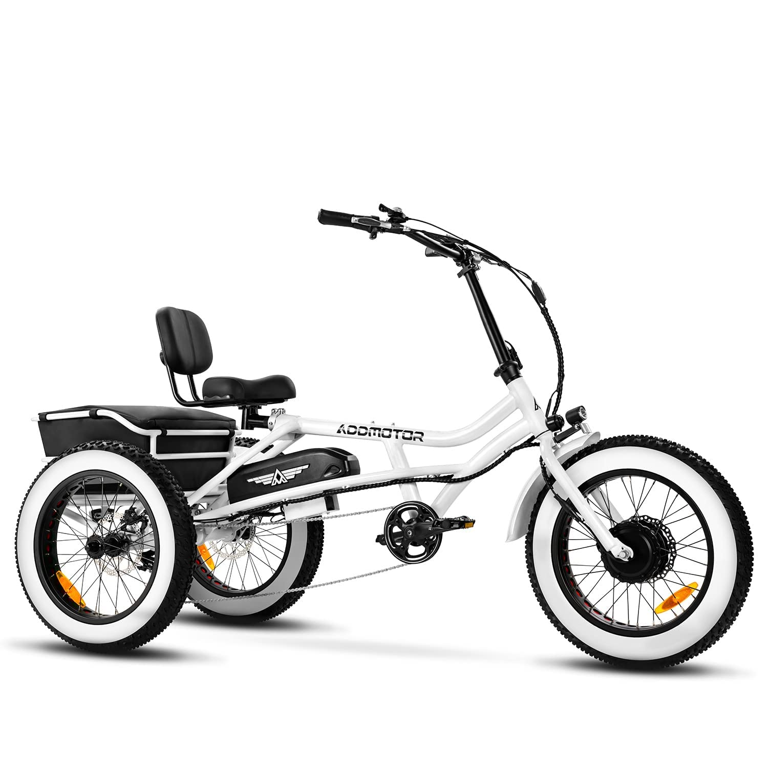 预发布站点、【Sports&Outdoors】Addmotor Motan Electric Trike Adults, 85 MI, 20"x4" Fat Tire 3 Wheel Electric Bicycle、-12345