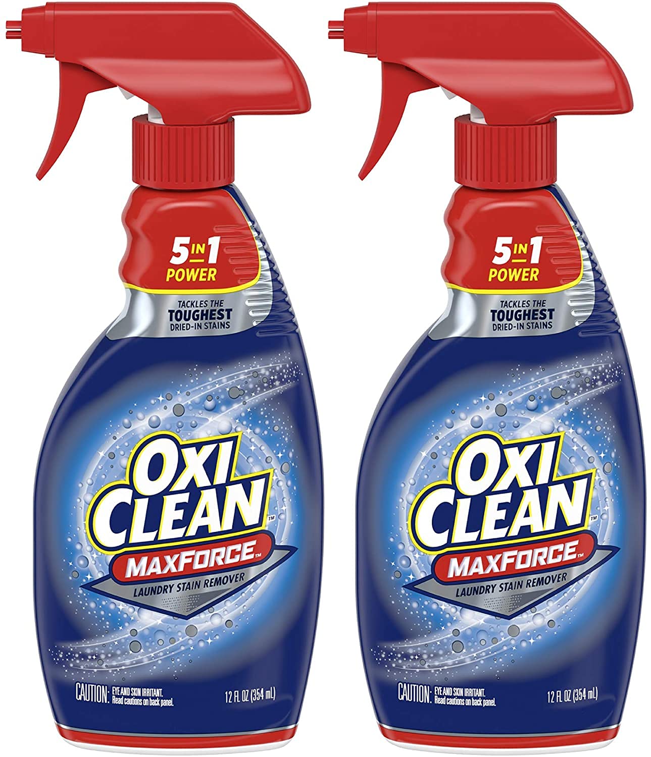 OxiClean Max Force 5 in 1 Power Laundry Stain Remover Spray, 12 oz - 2 PK111mysite
