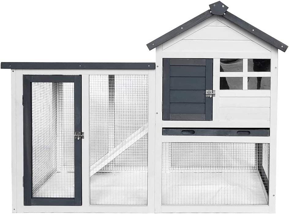 预发布站点、Long chicken coop rabbit house Indoor outdoor rabbit cage Rabbit house wooden house Pet.、-12345