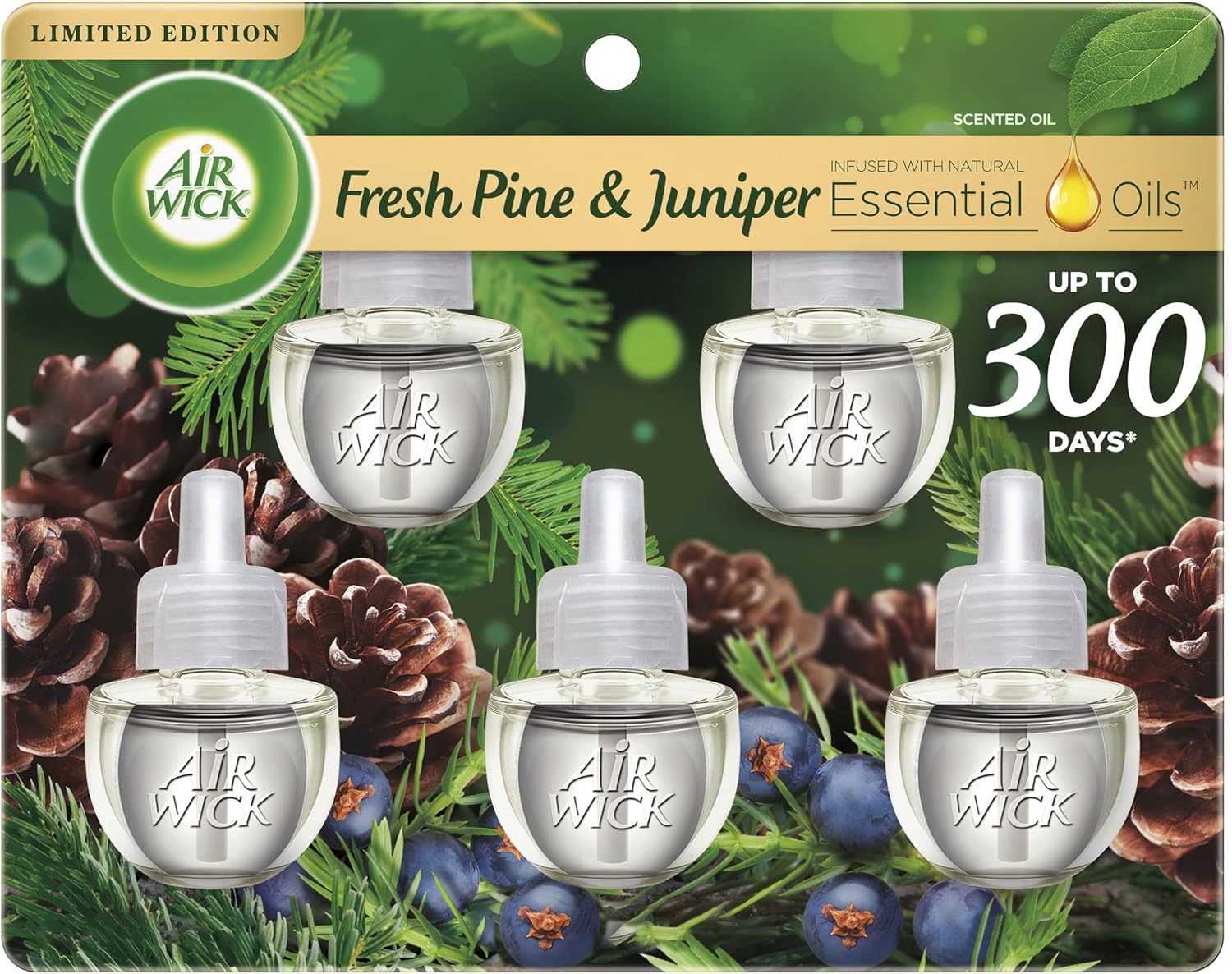 Air Wick Plug in Scented Oil Refill, 5 ct, Pumpkin Spice, Air Freshener, Essential Oils, Fall Scent, Fall Decor111mysite