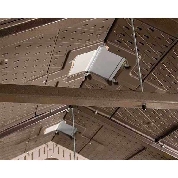 预发布站点、【Storage Shed】10'x8' Resin Outdoor Storage Shed with Shutters, Windows & Skylights for Garden Patio、mysite-12345