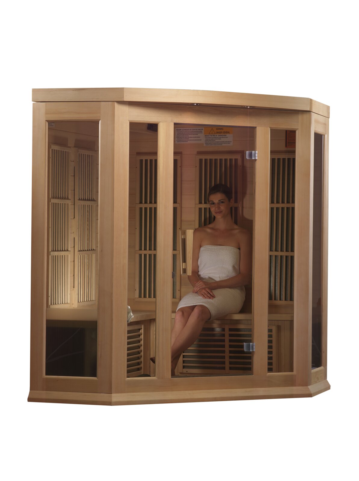 预发布站点、【Sports&Outdoors】Dynamic Infrared Maxxus 3 - Person Indoor FAR Infrared Sauna in Hemlock、-12345