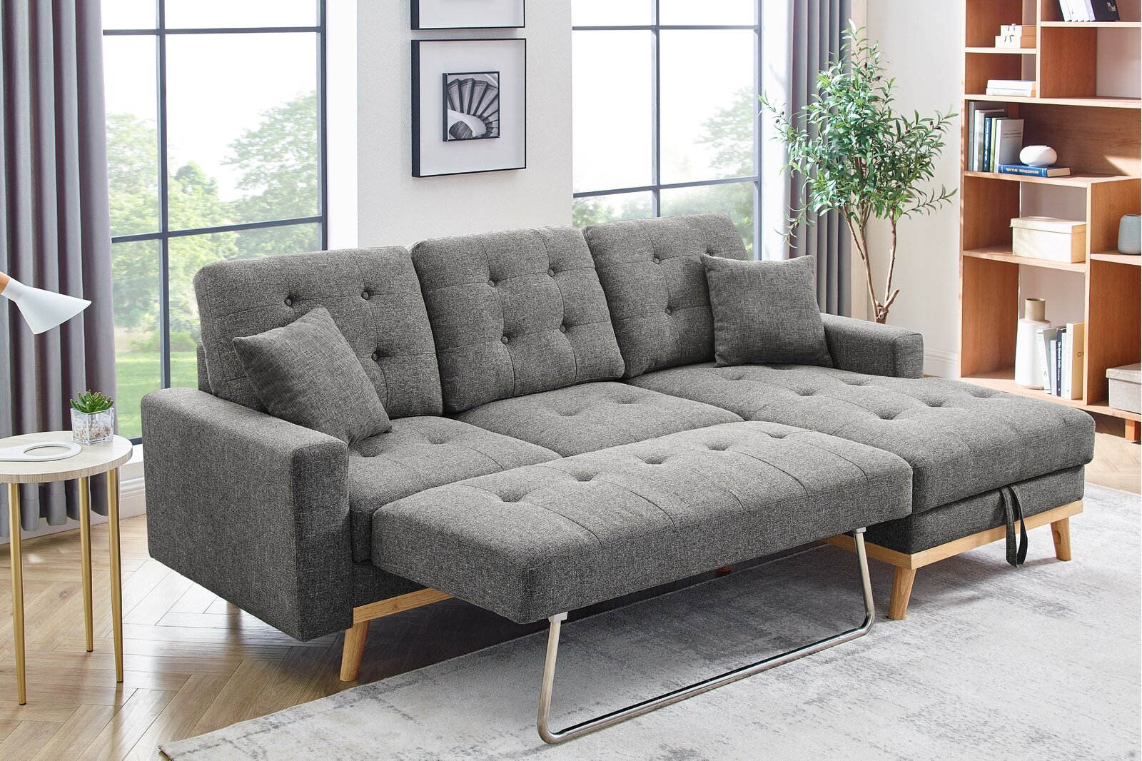 预发布站点、【Furniture】Jaheim 91'' Upholstered Sleeper Sofa、-12345