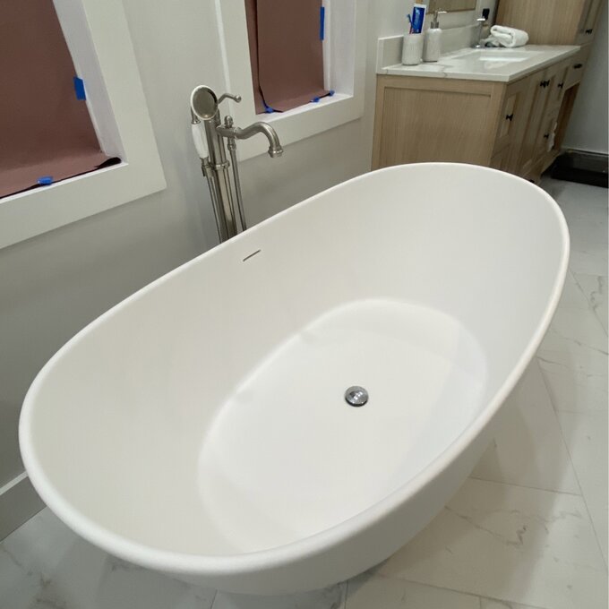 预发布站点、【Home Improvement】59" x 33" Freestanding Soaking Solid Surface Bathtub、-12345