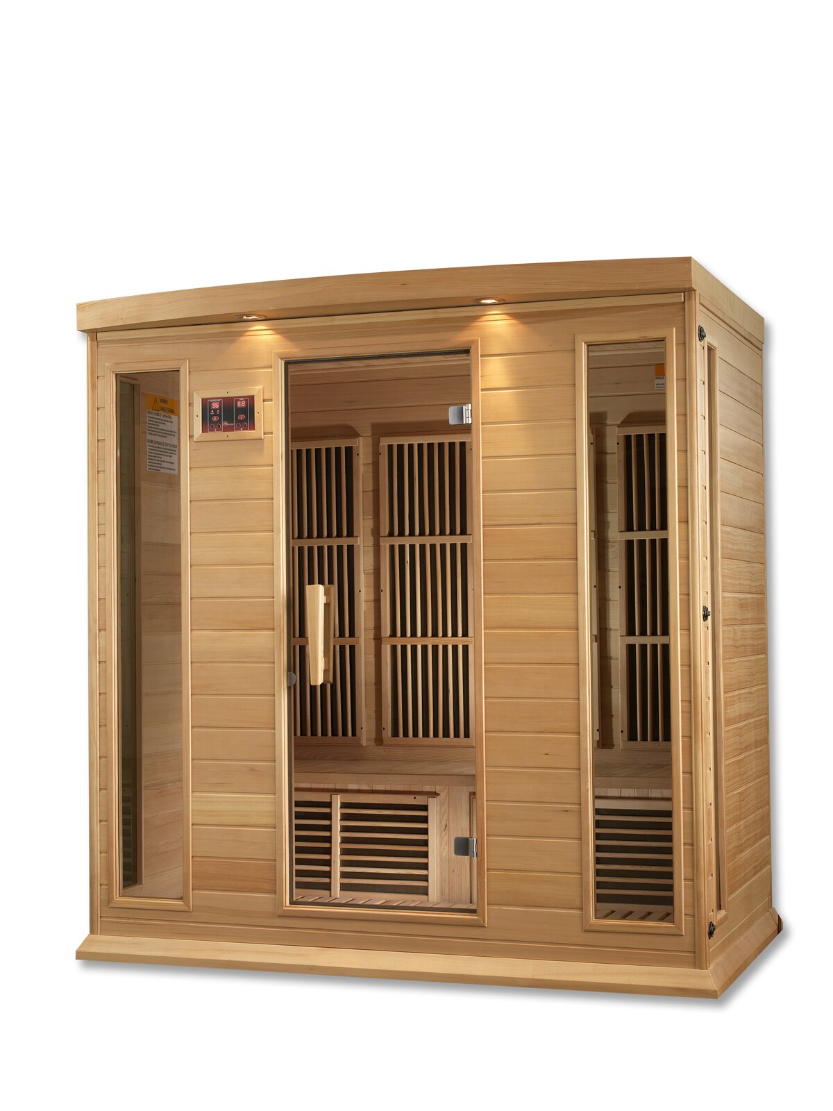 预发布站点、【Sports&Outdoors】Dynamic Infrared 4 - Person Indoor Bluetooth Compatible FAR Infrared Sauna in Hemlock、-12345