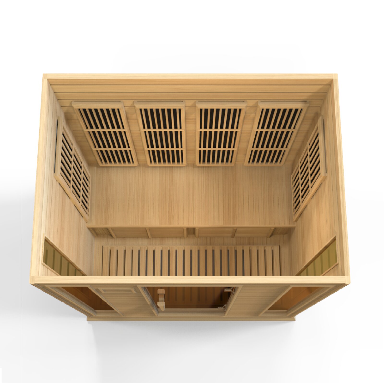 预发布站点、【Sports&Outdoors】Dynamic Infrared 4 - Person Indoor Bluetooth Compatible FAR Infrared Sauna in Hemlock、-12345