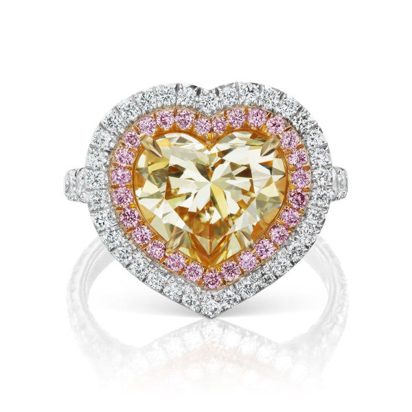 预发布站点、5.2ct Heart Cut White Sapphire Engagement Ring、testother-12345
