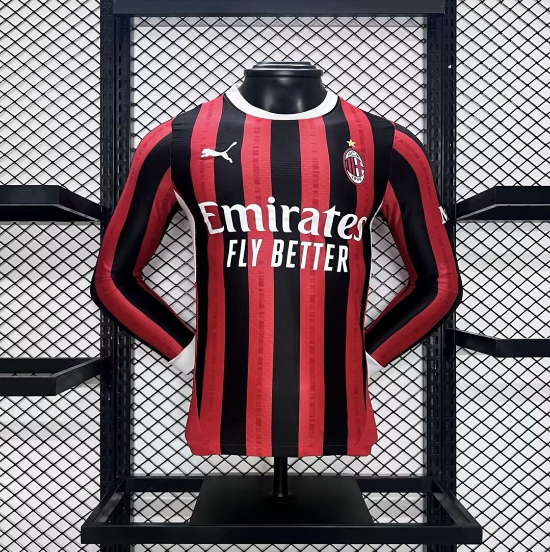 AC Milan 24-25 Home Long Sleeve Jersey - Player Version111
