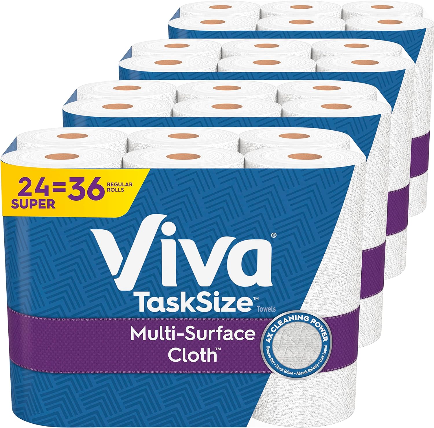 Viva Multi-Surface Cloth Paper Towels, Task Size - 24 Super Rolls (81 Sheets per Roll)111mysite