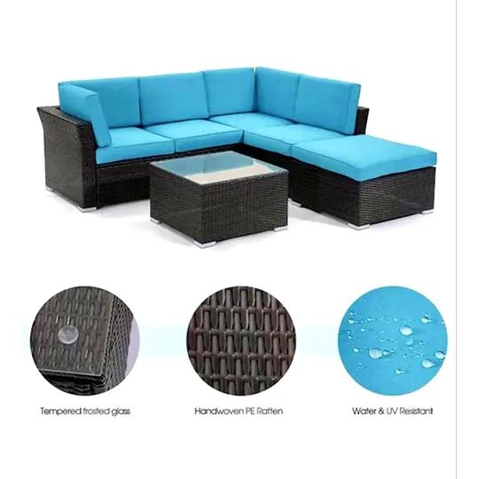 预发布站点、【Furniture】5 PATIO SET WICKER Outdoor Modular Sofa、-12345