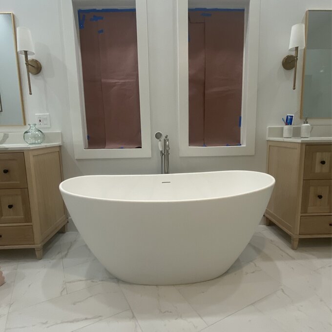 预发布站点、【Home Improvement】59" x 33" Freestanding Soaking Solid Surface Bathtub、-12345