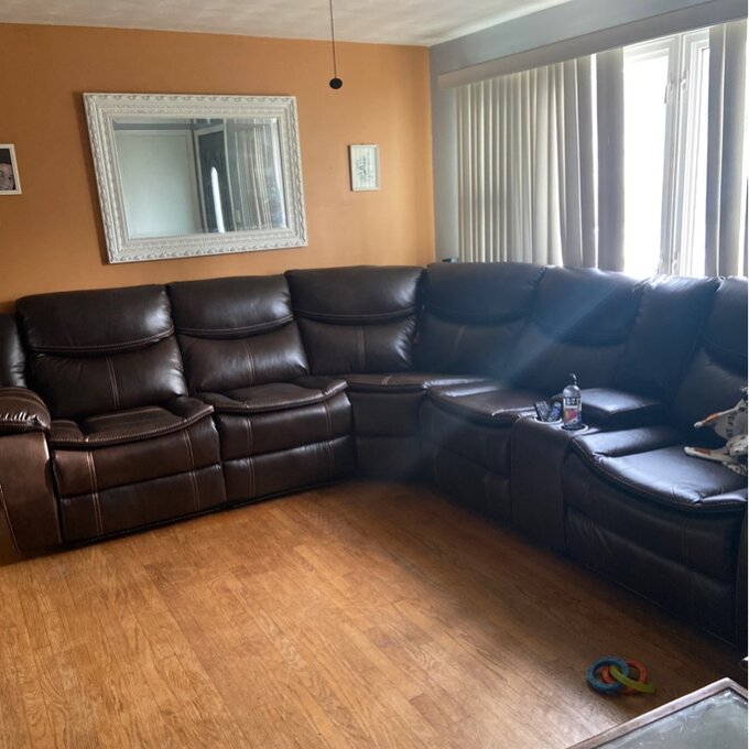 预发布站点、【Furniture】Mirabel 3 - Piece Vegan Leather Sectional、-12345