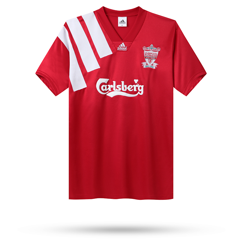 Retro Liverpool 1992-93 100 YEARS Home Stadium Jersey111