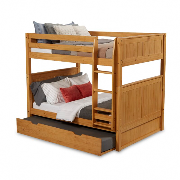 预发布站点、【Furniture】Stig Full Over Full Solid Wood Standard Bunk Bed with Trundle by Harriet Bee、mysite-12345