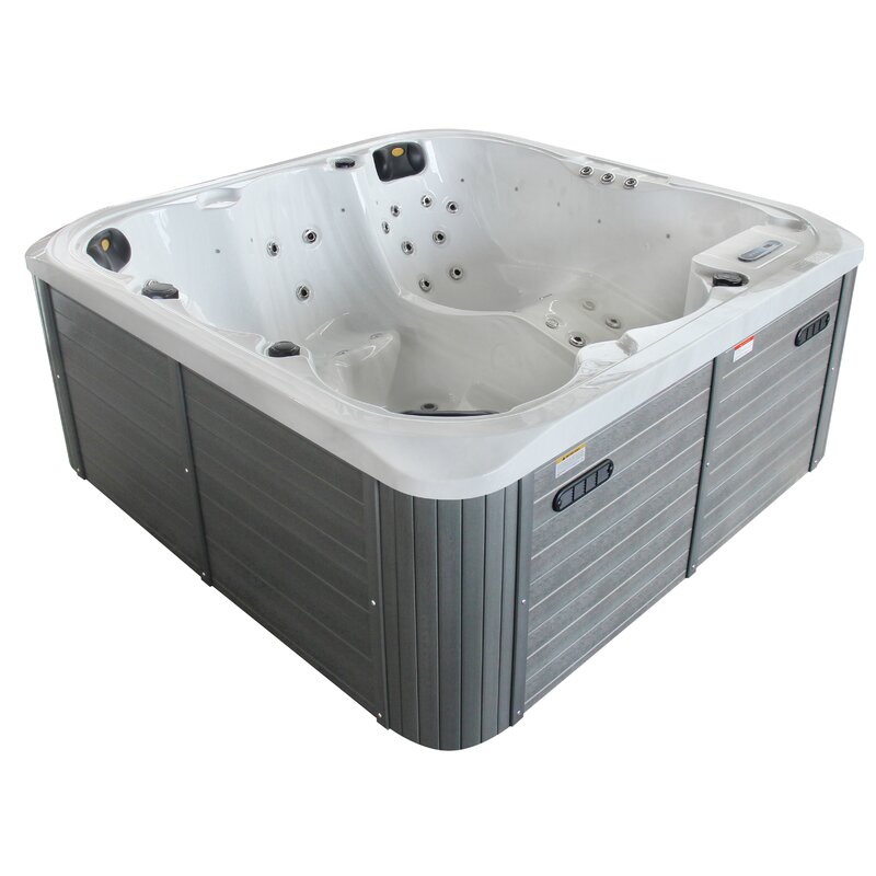 预发布站点、【Sports&Outdoors】Sol 72 Outdoor™ Aire 6 - Person 54 - Jet Acrylic Square Hot Tub with Ozonator in Gray、mysite-12345