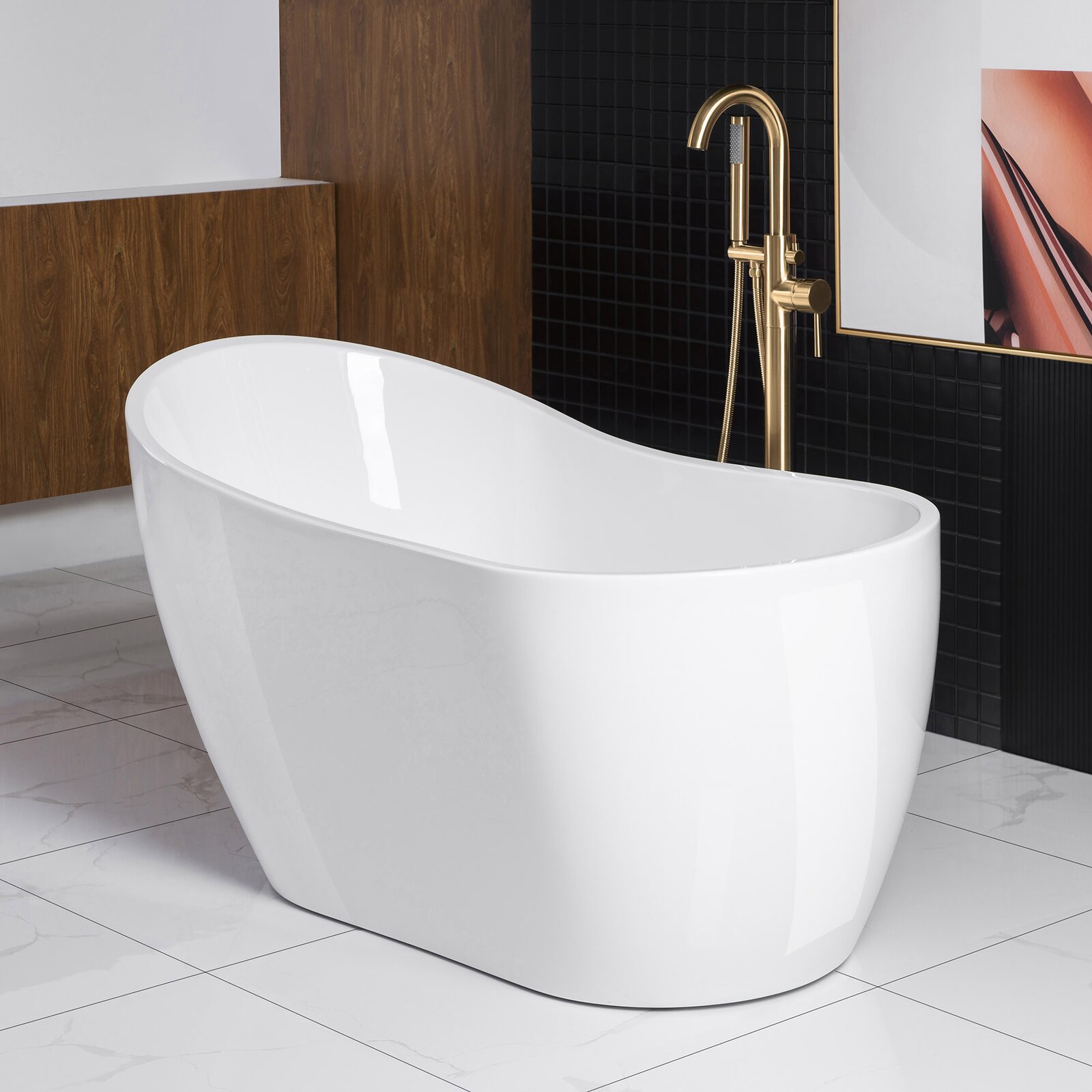 预发布站点、【Home Improvement】54" x 28" Freestanding Soaking Acrylic Bathtub、-12345