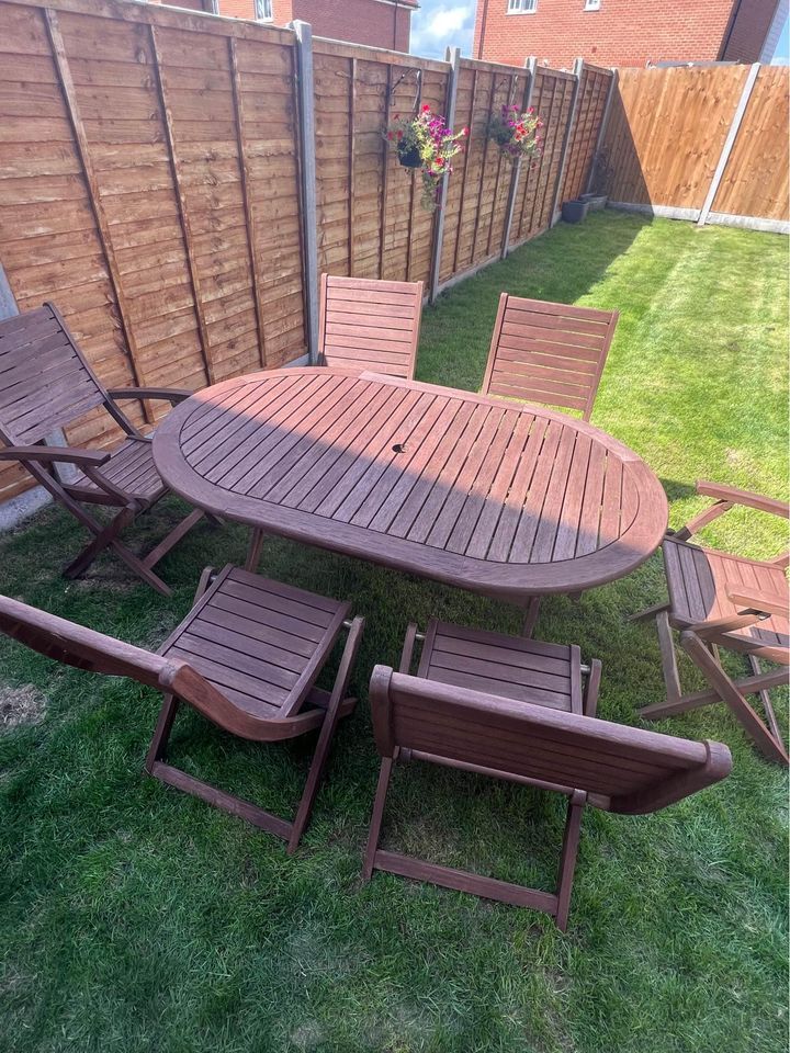 预发布站点、【Furniture】Six seater garden table and chairs、-12345