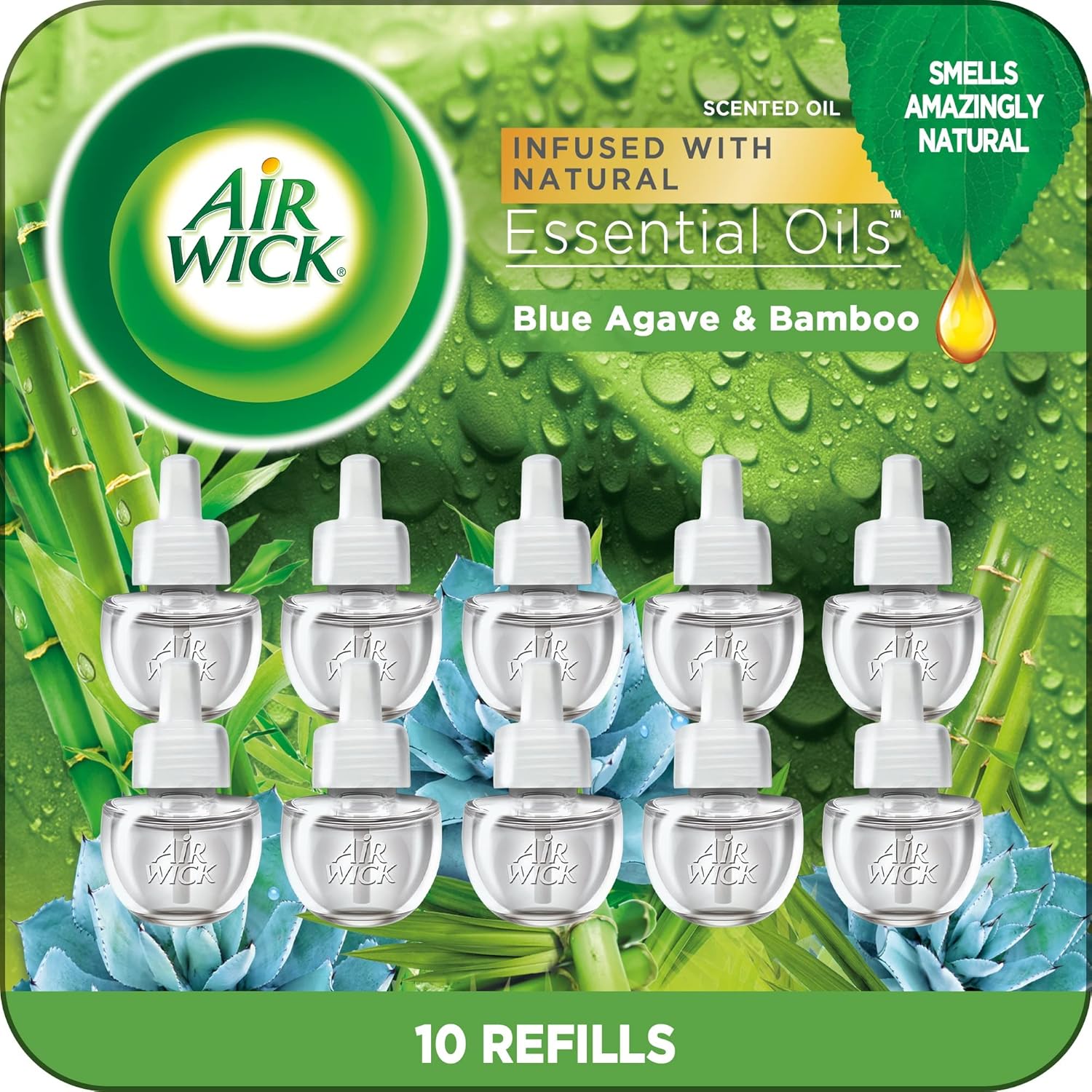 Air Wick Plug in Scented Oil Refill, 10ct, Lavender & Chamomile, Air Freshener, Essential Oils, Eco Friendly111mysite