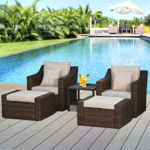 预发布站点、【Furniture】9 PCS Patio Outdoor Furniture Sets, Sectional Manual Weaving Wicker Conversation Sofa Set、mysite-12345