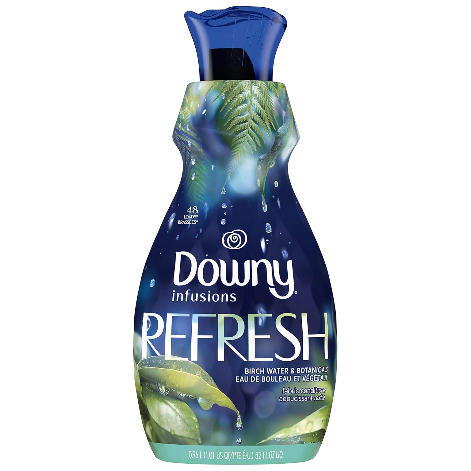 Downy Infusions Laundry Fabric Softener Liquid, CALM, Lavender and Vanilla Bean Scent, 56 fl oz (Pack of 2)111mysite