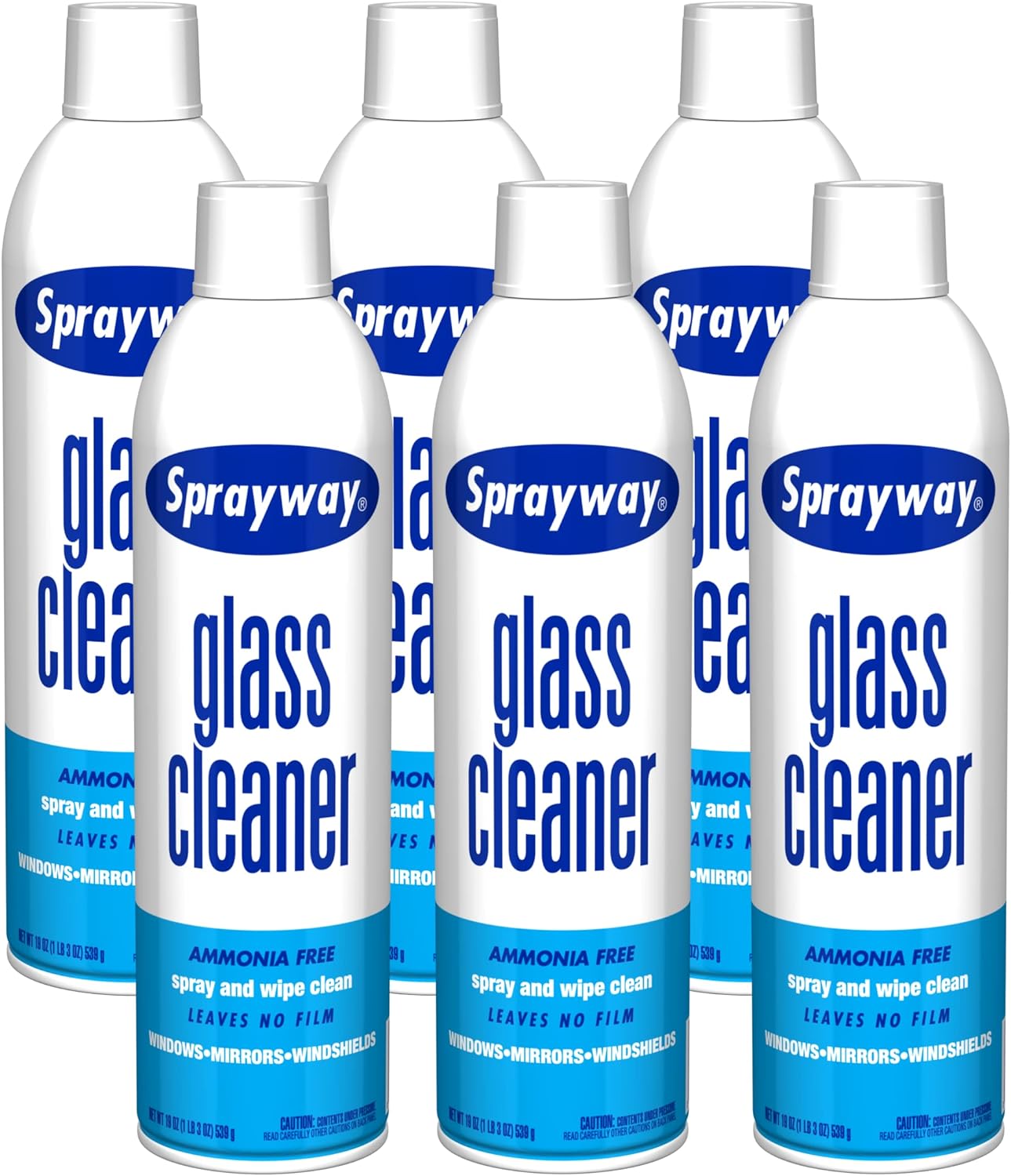 Sprayway Glass Cleaner with Foaming Spray for a Streak-Free Shine for Home and Automotive Use, 19 oz., Pack of 6111mysite