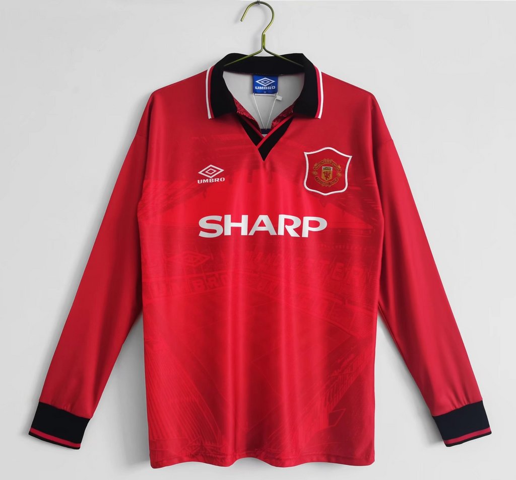 Manchester United Retro 94-96 Home Long Sleeve Jersey111