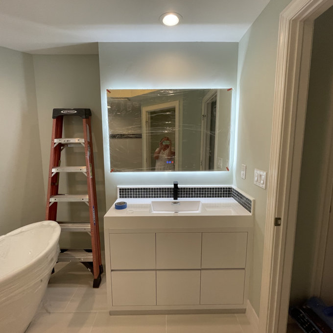 预发布站点、【Home Improvement】Bronson Rectangle LED Wall Mirror、-12345