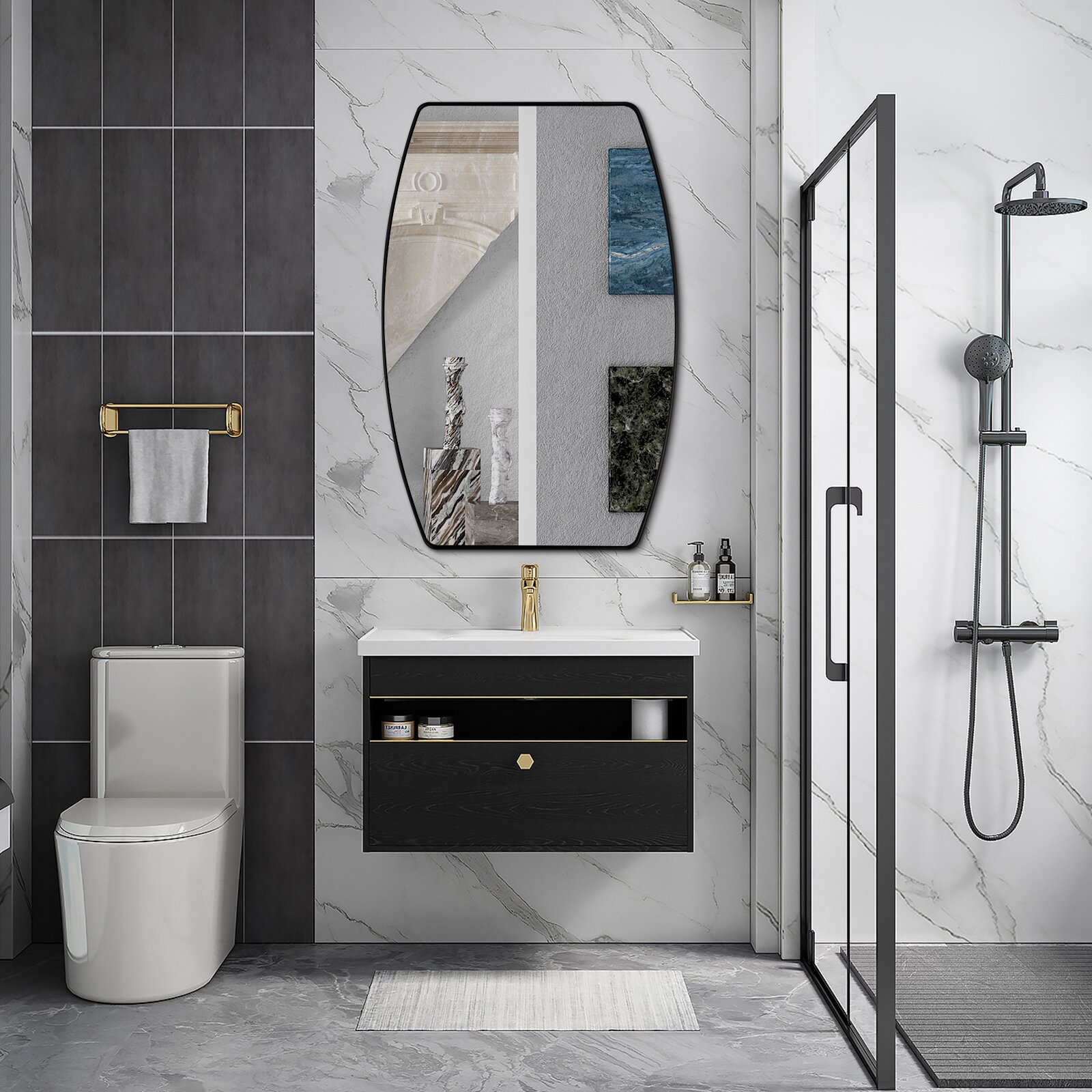 预发布站点、【Home Improvement】Irregular Metal Wall Mirror、-12345