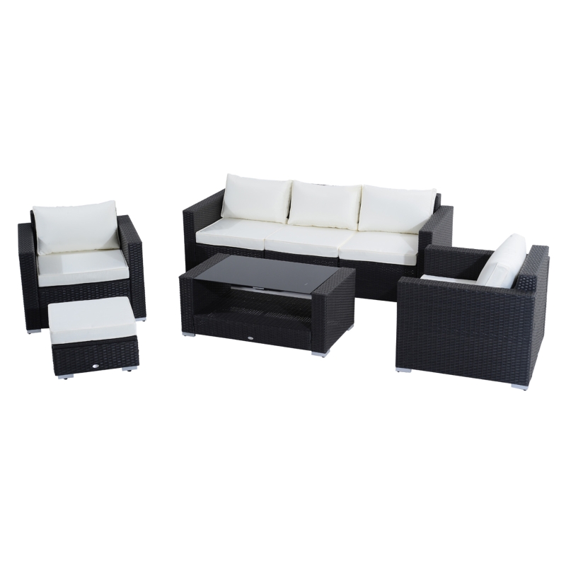预发布站点、【Furniture】7Pc Rattan Set Outdoor Patio Furniture Sofa Table Sectional Wicker、mysite-12345