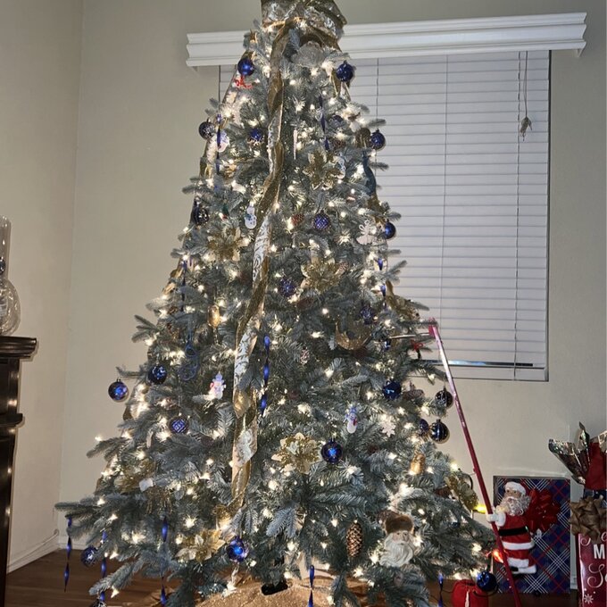 预发布站点、【Décor】Frosted Arctic 90'' Lighted Artificial Spruce Christmas Tree、-12345