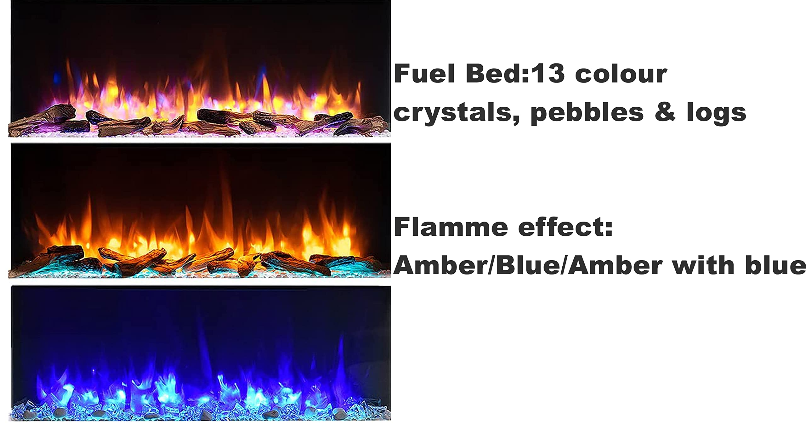 预发布站点、【Home Improvement】Endeavour Fires Runswick Wall Mounted Electric Fireplace with an Off White Mantel & Plinth、-12345