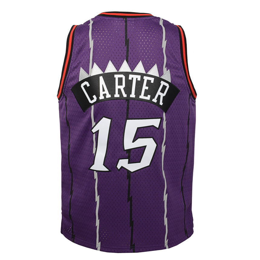 预发布站点、Youth Toronto Raptors Vince Carter Mitchell & Ness Purple Hardwood Classics Jersey、FF-CUSTOM-12345