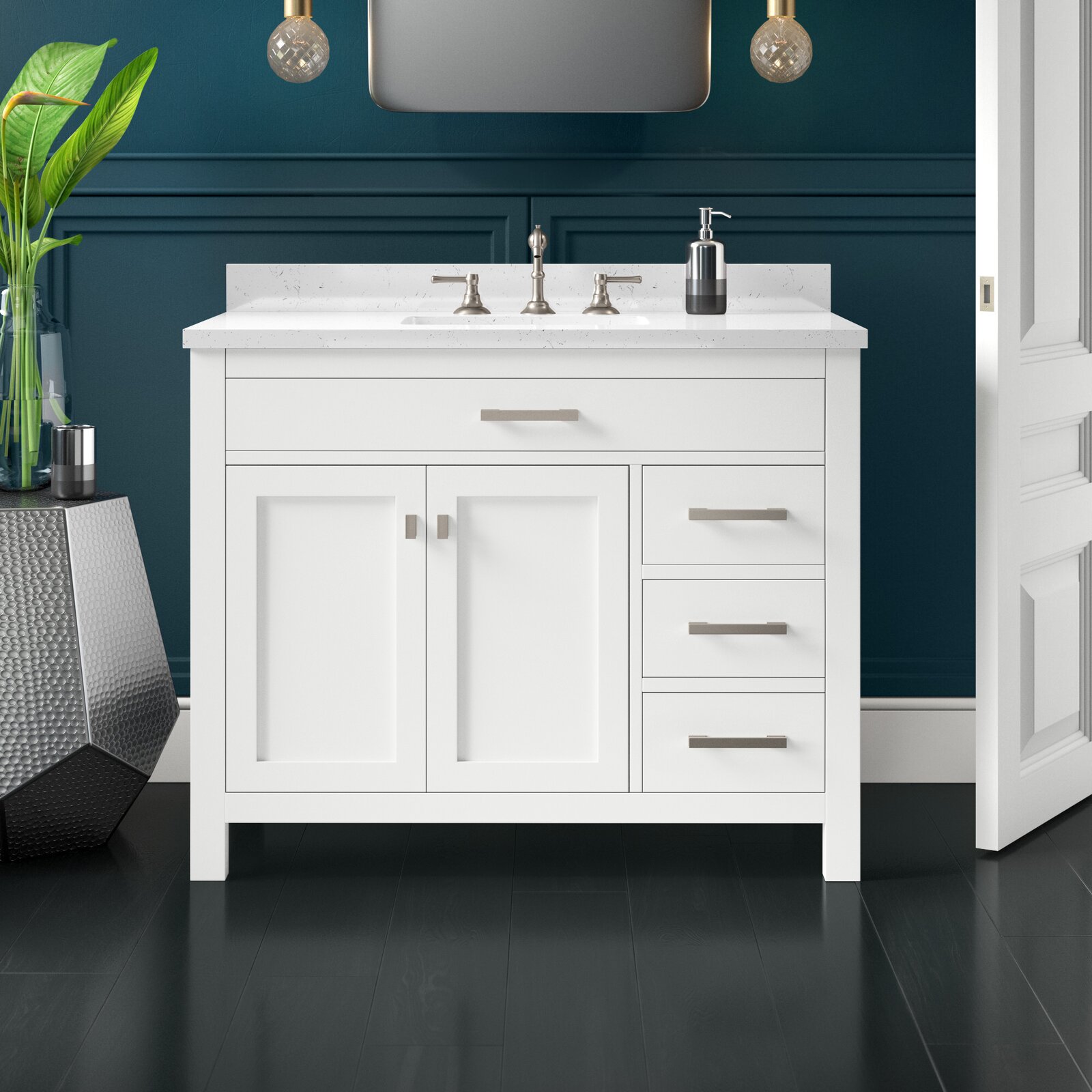 预发布站点、【Home Improvement】Atencio 42" Single Bathroom Vanity Set、-12345