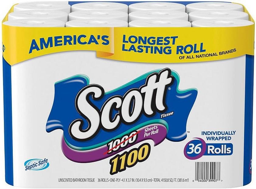 Scott Bath Tissue, 1, 100 Sheetsper Roll, 36 Count111mysite