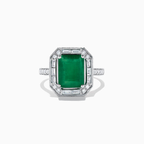 预发布站点、5.2ct Art Deco Halo Emerald Cut Engagement Ring、testother-12345