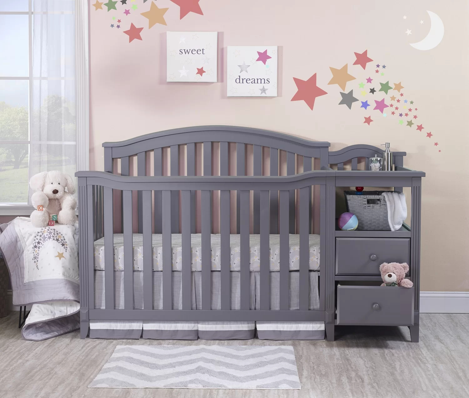 预发布站点、【Baby&Kids】Berkley 4-in-1 Convertible Crib and Changer、-12345