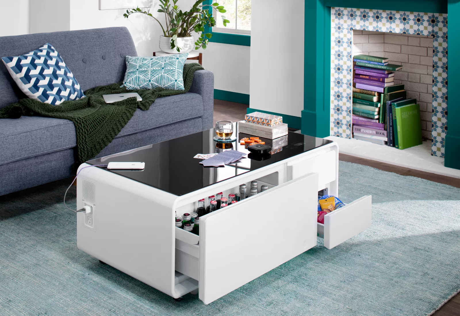 预发布站点、Smart coffee table with stereo, small fridge for storage、-12345