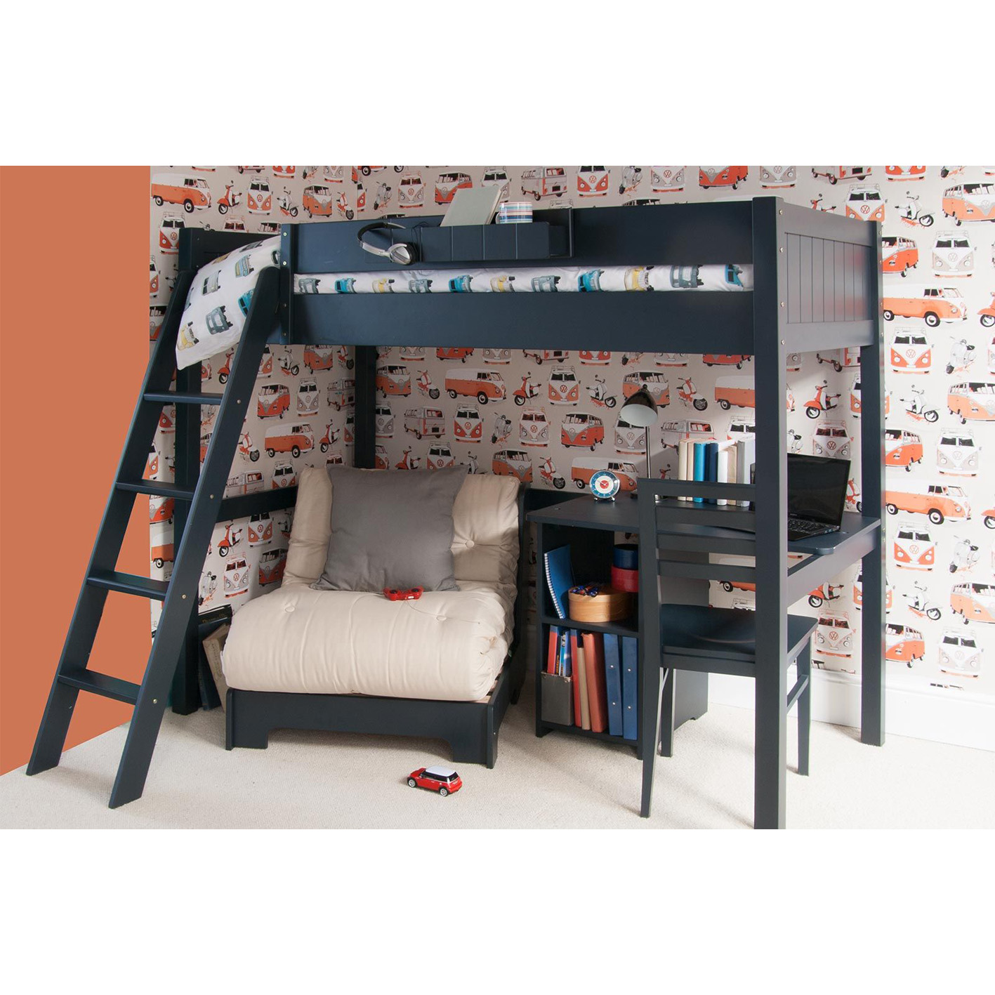 预发布站点、【Furniture】FARGO HIGH SLEEPER LOFT BED WITH FUTON AND STORAGE DESK、-12345