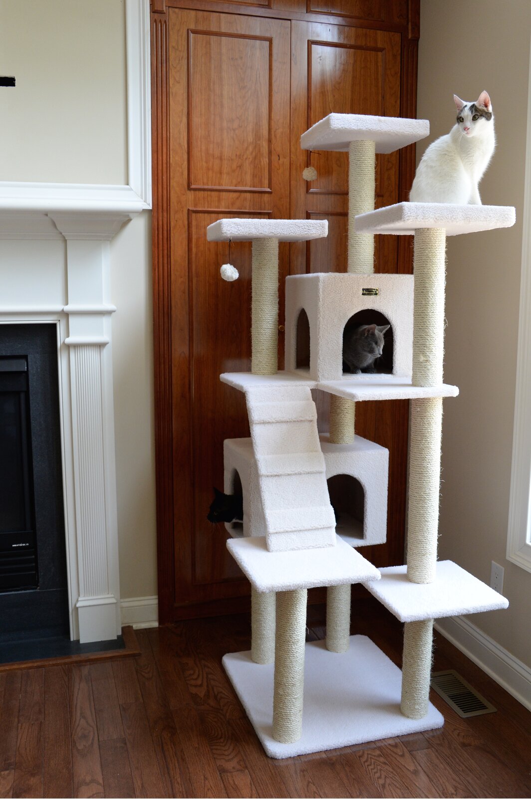 预发布站点、【Pet】77" Zuckerman Classic Real Wood Jackson Galaxy Approved Cat Tree、-12345