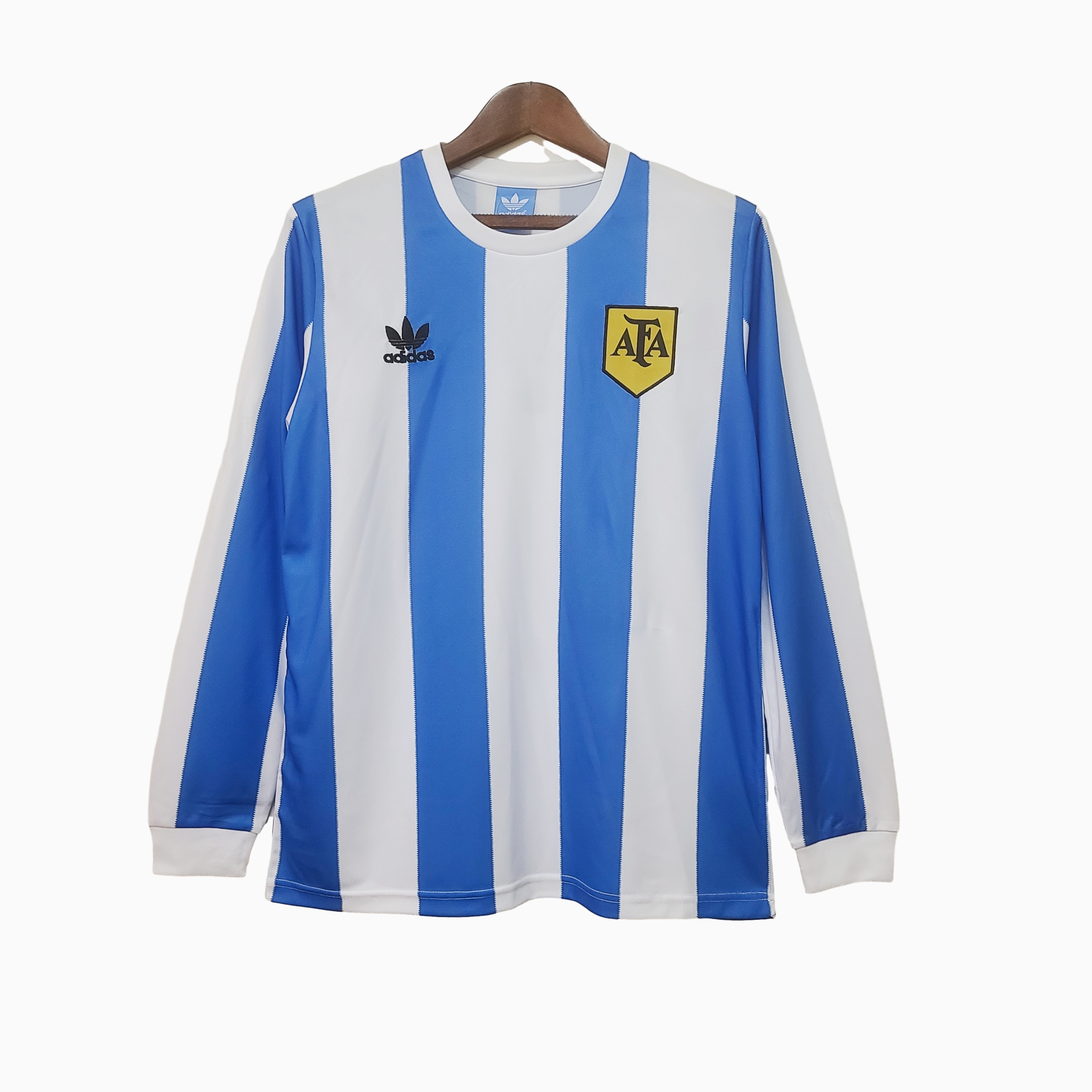 Retro Argentina 1978 Home Stadium Long Sleeve Jersey111