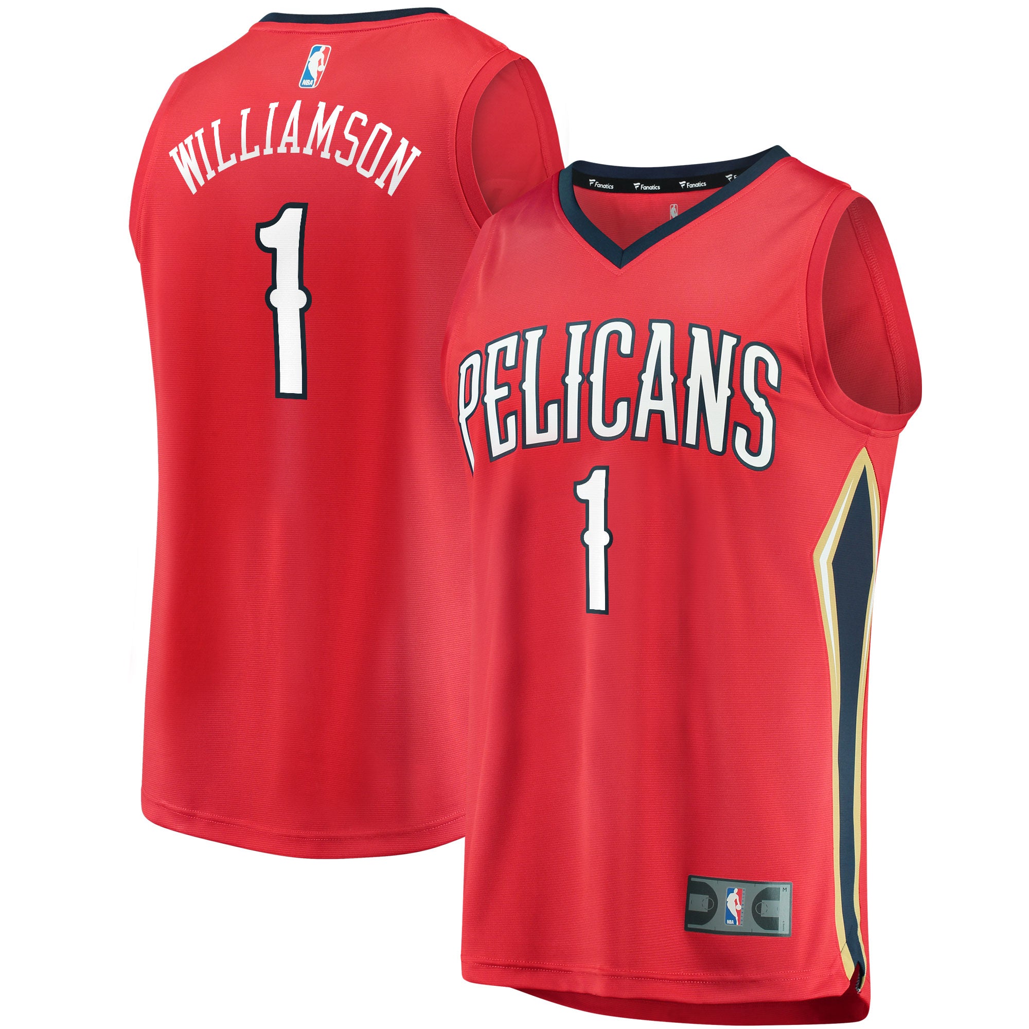 预发布站点、Zion Williamson New Orleans Pelicans Fanatics Branded Replica Fast Break Jersey Red - Statement Edition、FF-CUSTOM-12345
