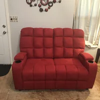 预发布站点、【Furniture】Grigor 57.5'' Wide Home Theater Loveseat with Cup Holder、-12345